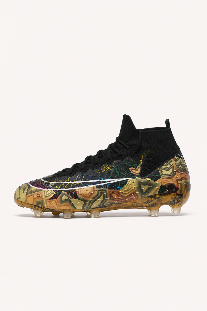 Chaussures de football à crampons avec col élastique, tige mi-haute - Leif