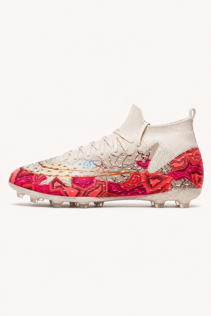 Chaussures de football à crampons avec col élastique, tige mi-haute - Leif