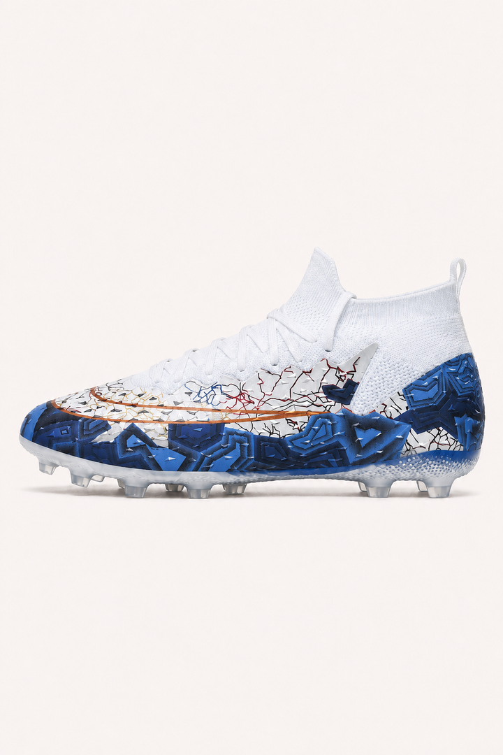 Chaussures de football à crampons avec col élastique, tige mi-haute - Leif