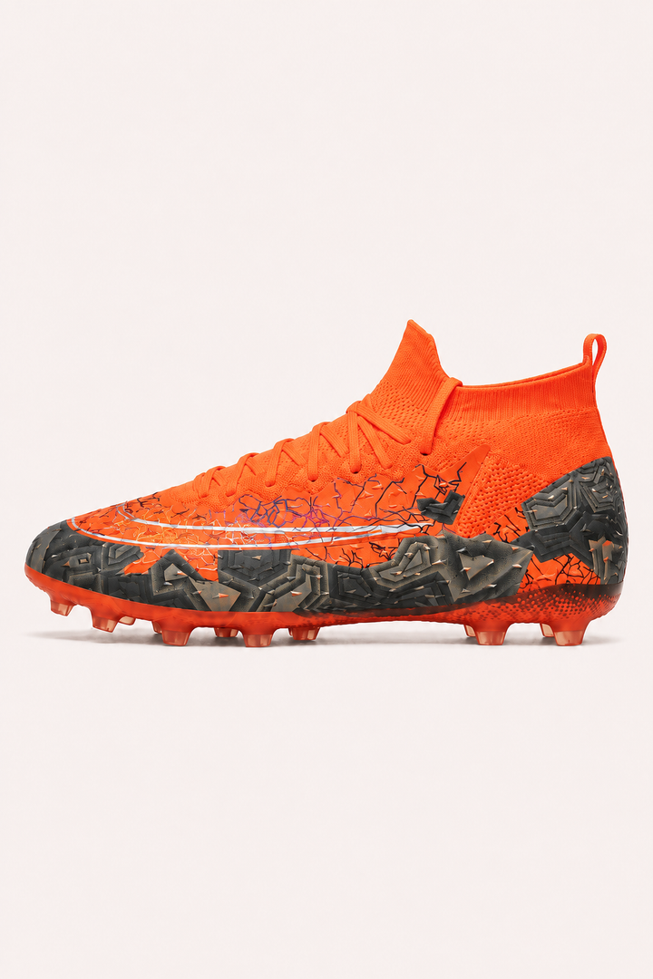 Chaussures de football à crampons avec col élastique, tige mi-haute - Leif