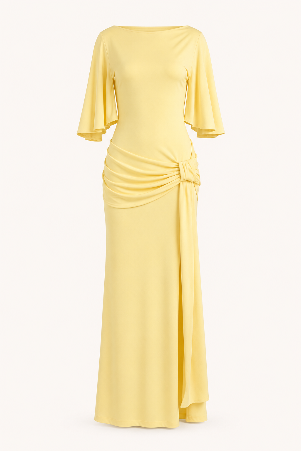 Robe longue pour femme, élégante, fendue sur le côté pour les invités de mariage - Amelie