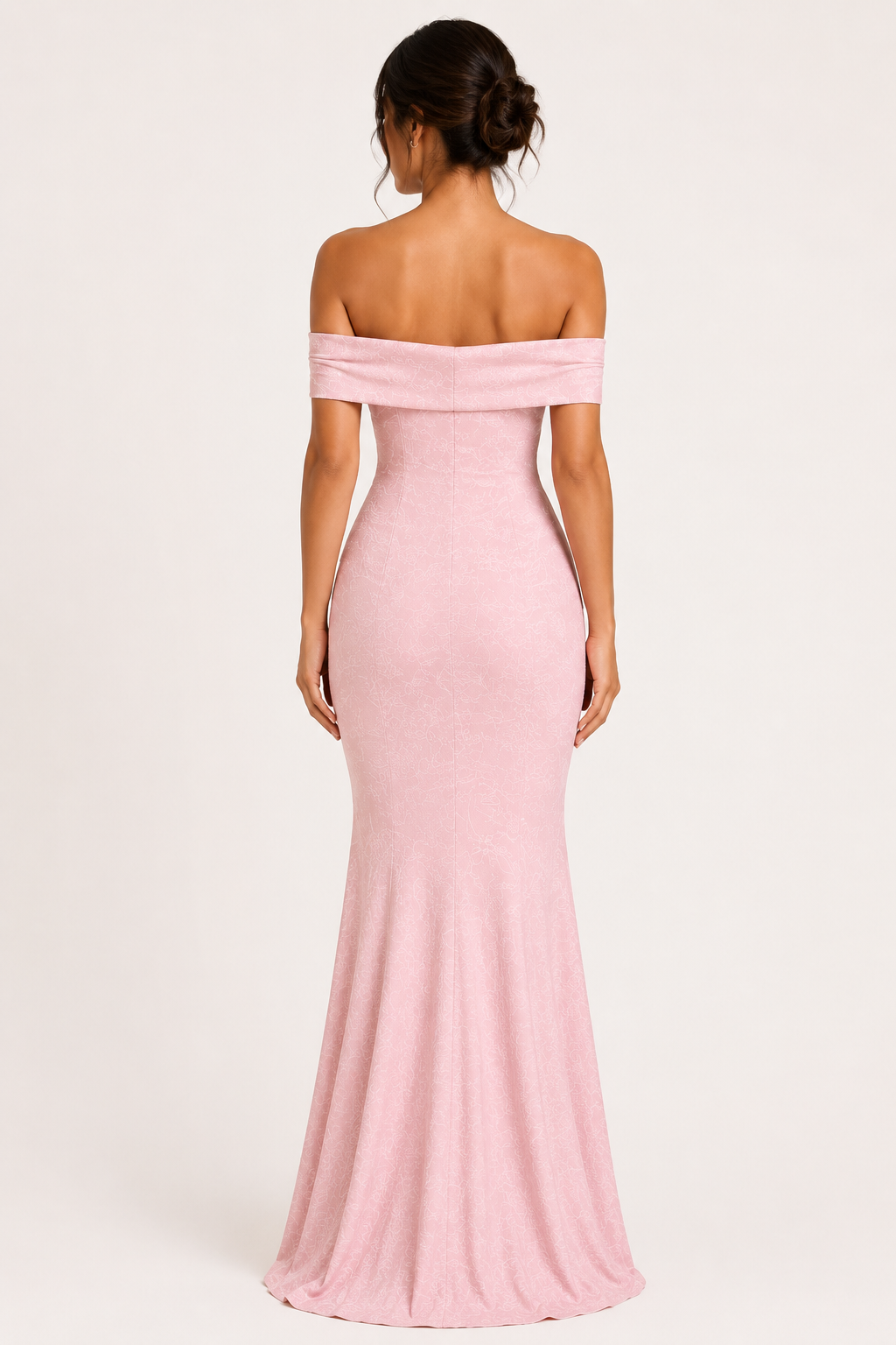 Robe longue de sirène pour invitée de mariage, élégante coupe sirène décolletée - Anja