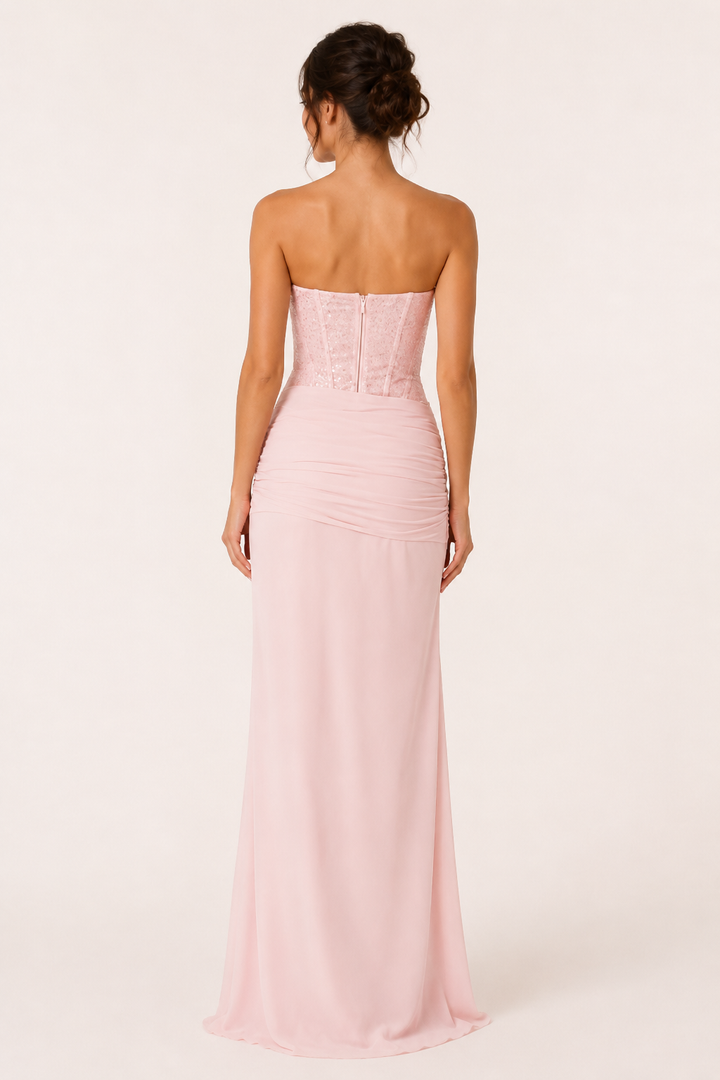 Evénement spécial robe longue femme corset serré - Klara