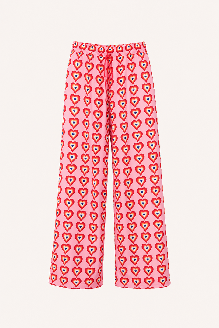 Pantalon à jambes larges imprimé pour femme - Nadine