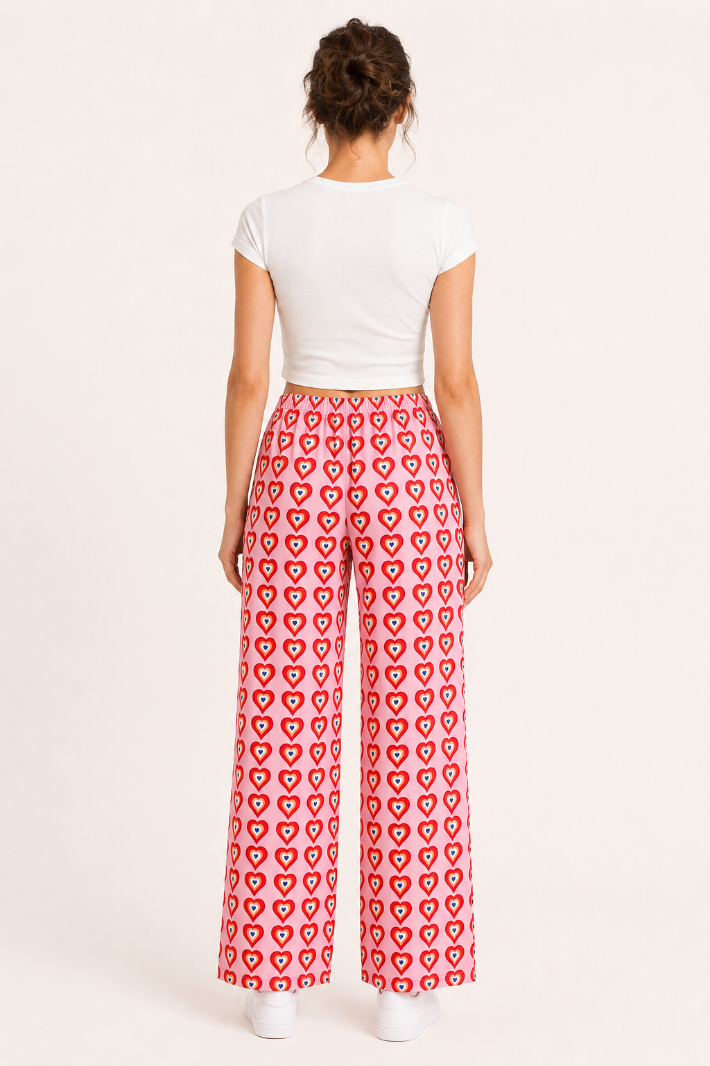 Pantalon à jambes larges imprimé pour femme - Nadine
