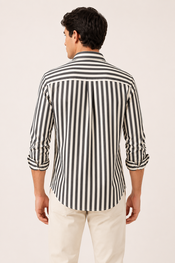 Chemise rayée à coupe décontractée pour hommes printemps-été - Gerhard
