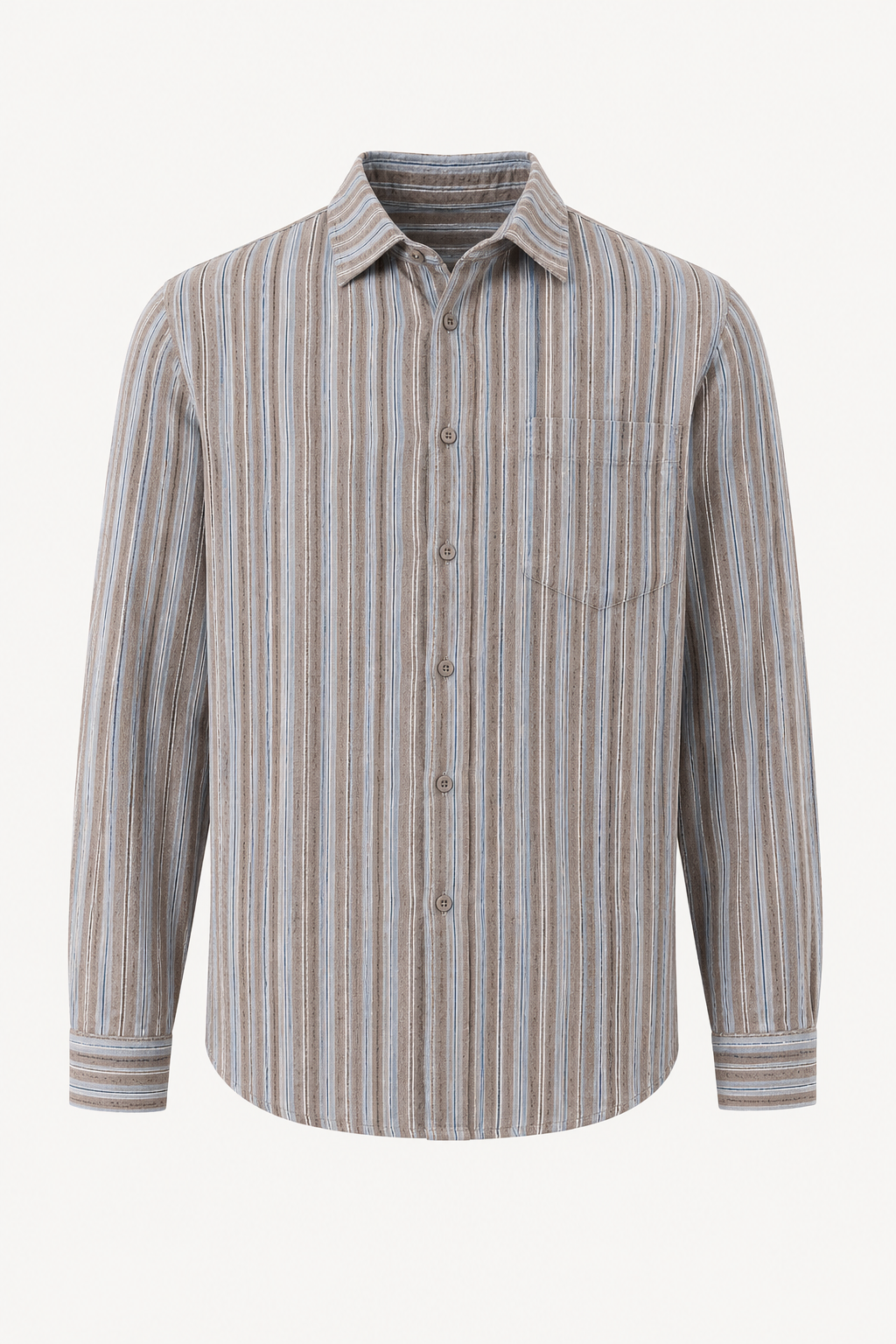 Chemise à rayures verticales pour hommes, été, décontractée et élégante - Ralf