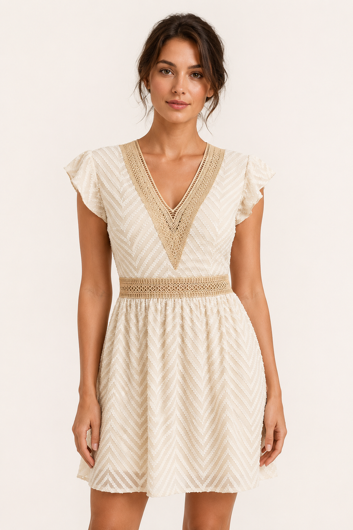 Robe d'été bohème à manches courtes pour femme - Maja