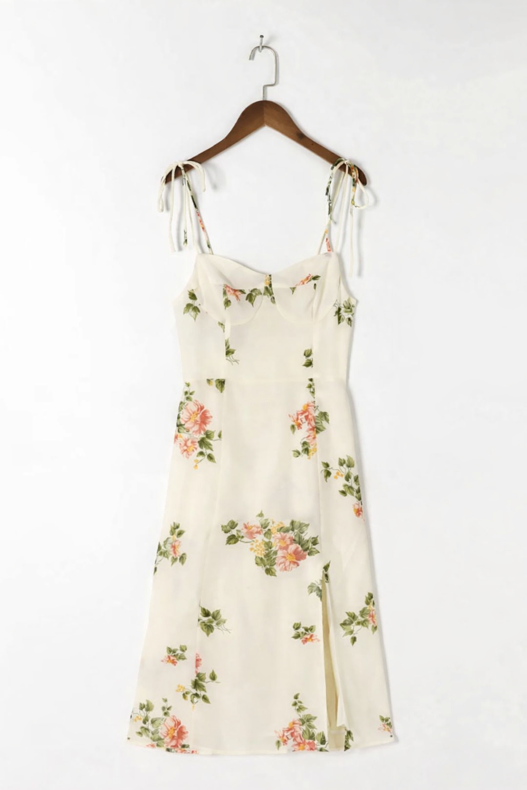 Robe midi femme printemps imprimé floral léger - Lirena