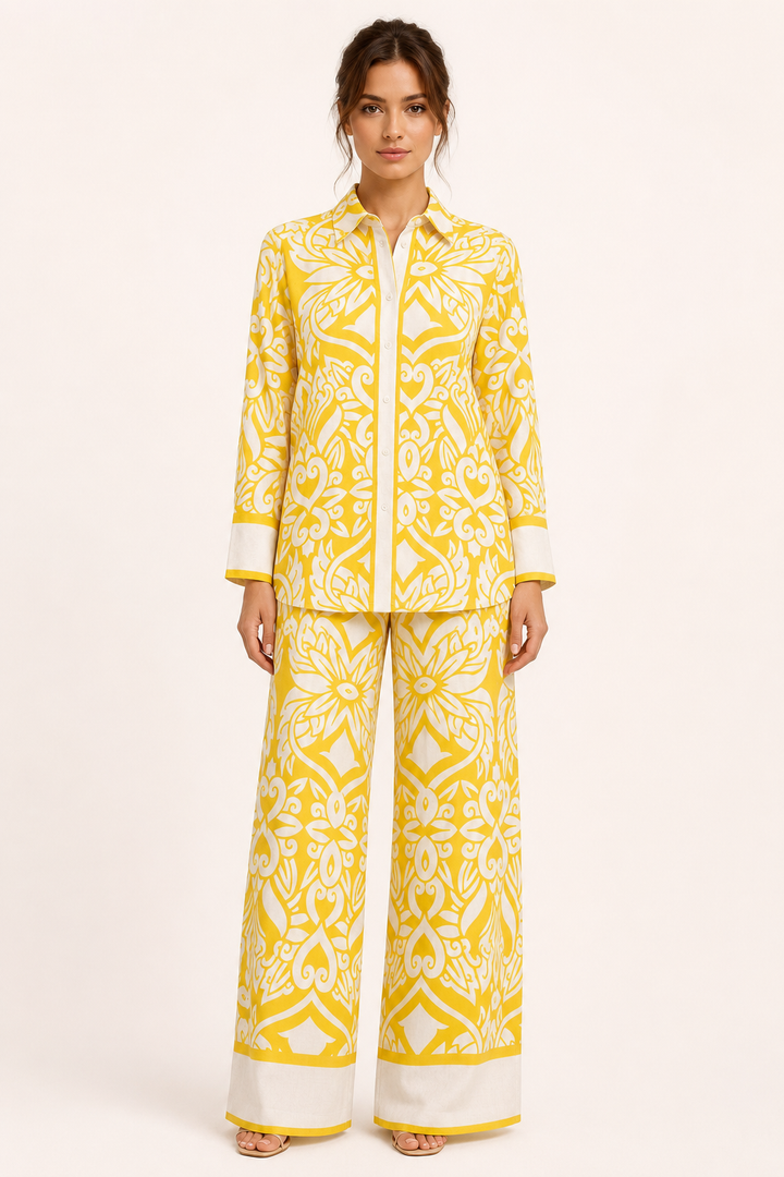 Ensemble femme imprimé style méditerranéen - Wilma