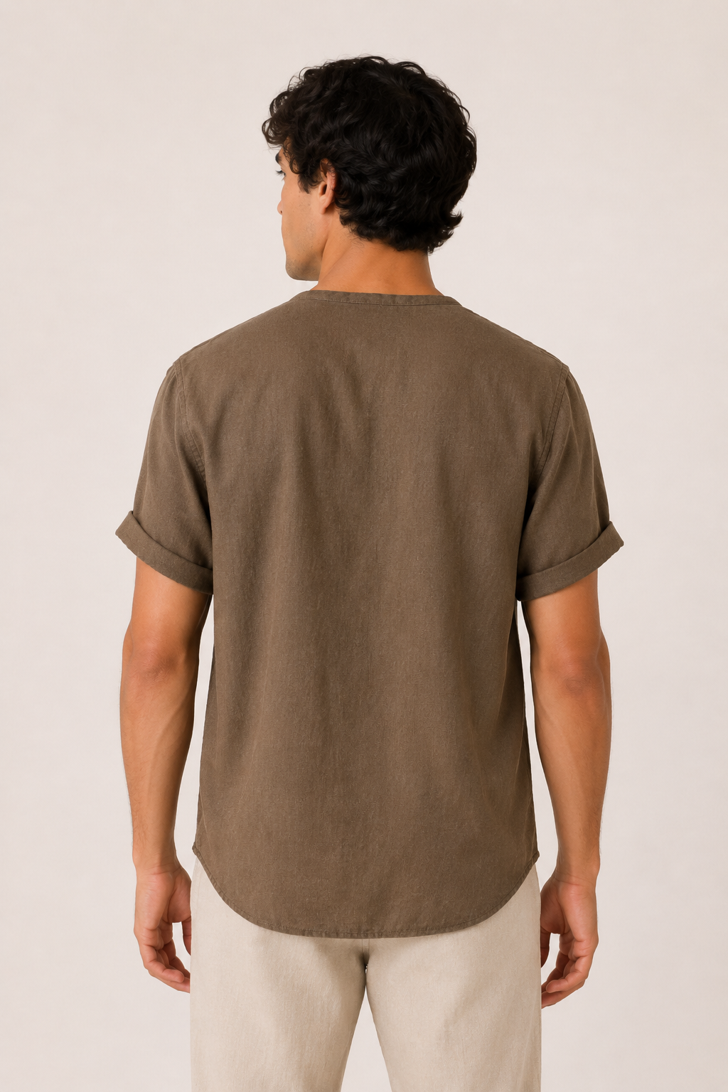 Chemise col à manches courtes avec poche pour hommes - James