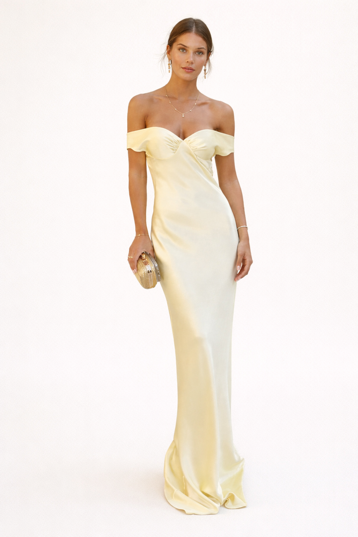 Robe de soirée longue et décolletée pour femmes - Lea