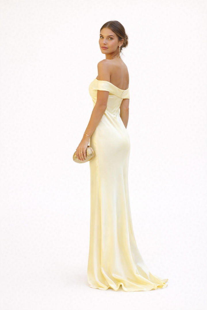 Robe de soirée longue et décolletée pour femmes - Lea