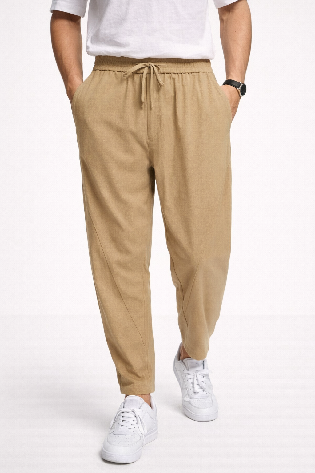 Pantalon de jogging avec cordon de serrage ajustable pour hommes - Najim