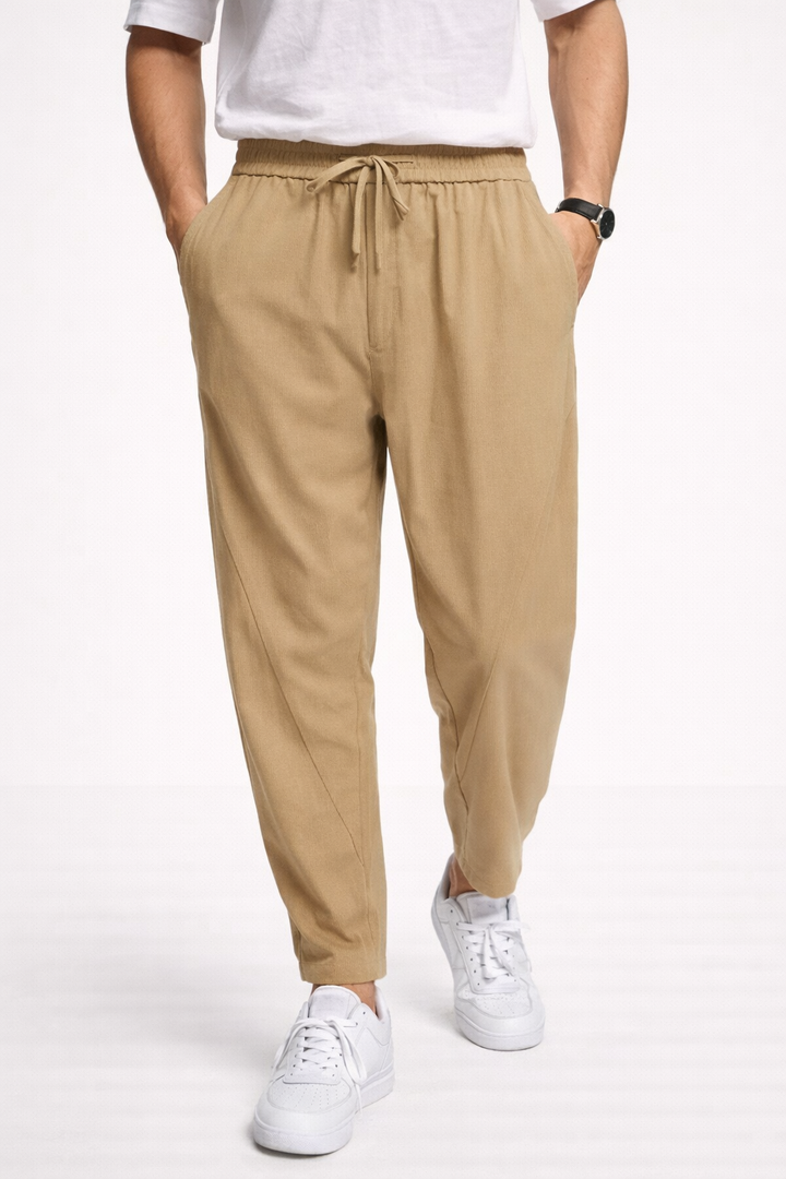 Pantalon de jogging avec cordon de serrage ajustable pour hommes - Najim