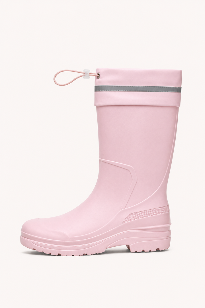 Bottes en caoutchouc pour femme, à tige haute, imperméables et confortables - Jana