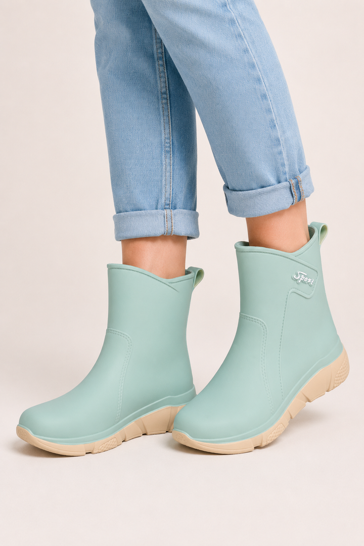 Bottines imperméables pour femme, confortables et légères, idéales pour la pluie - Helmira