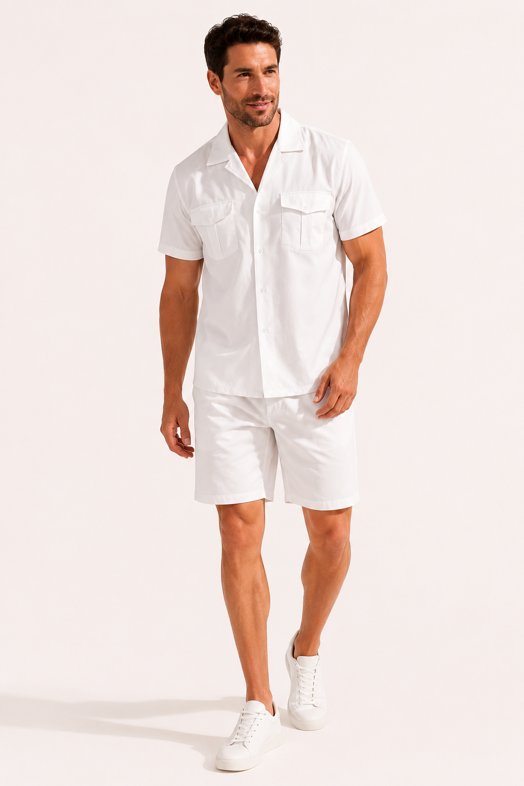 Ensemble chemise et short à double poche pour homme - Matthis