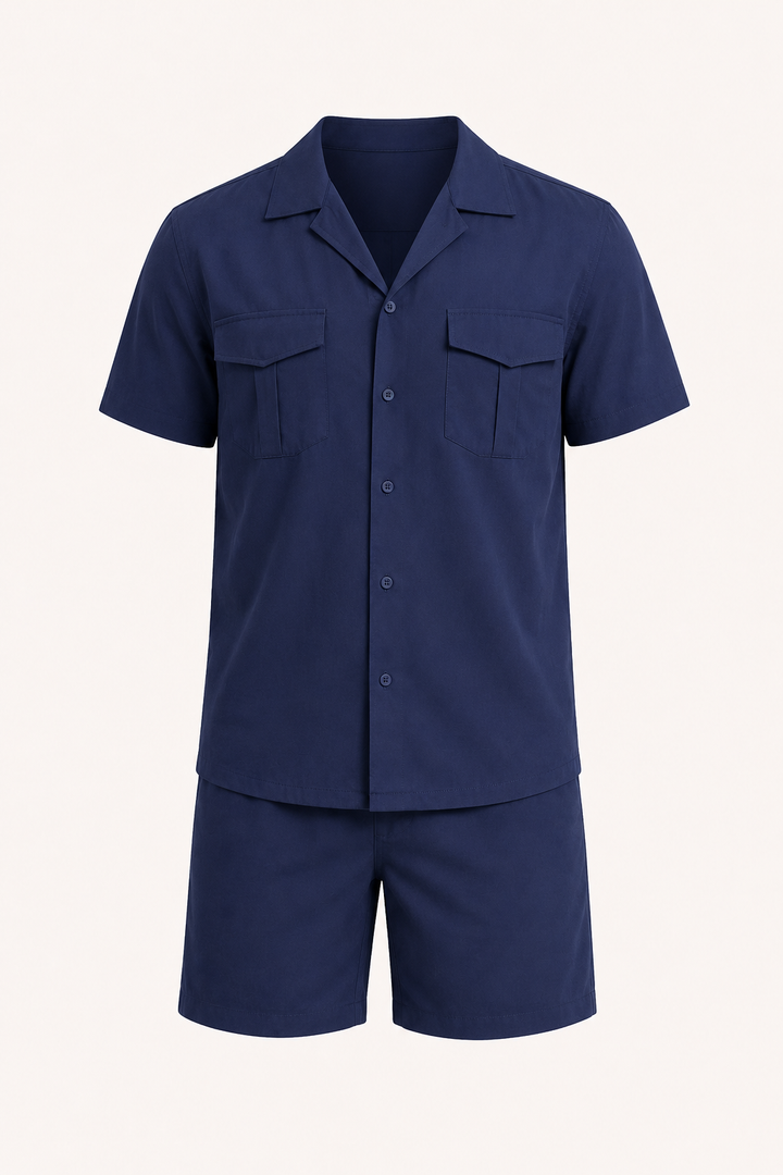 Ensemble chemise et short à double poche pour homme - Matthis