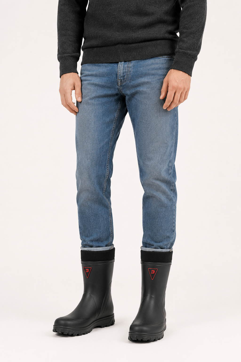 Bottes de pluie imperméables avec doublure chaude et semelle antidérapante - Hector