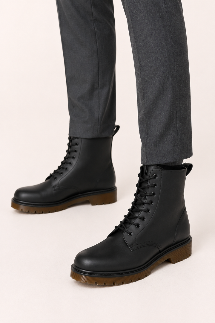 Bottes imperméables à tige mi-haute, à lacets et semelle antidérapante - Fabric