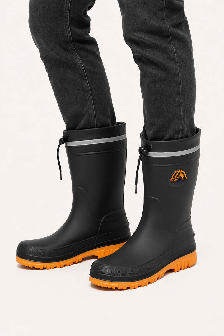 Bottes de pluie mi-tige antidérapantes pour homme - Ryun