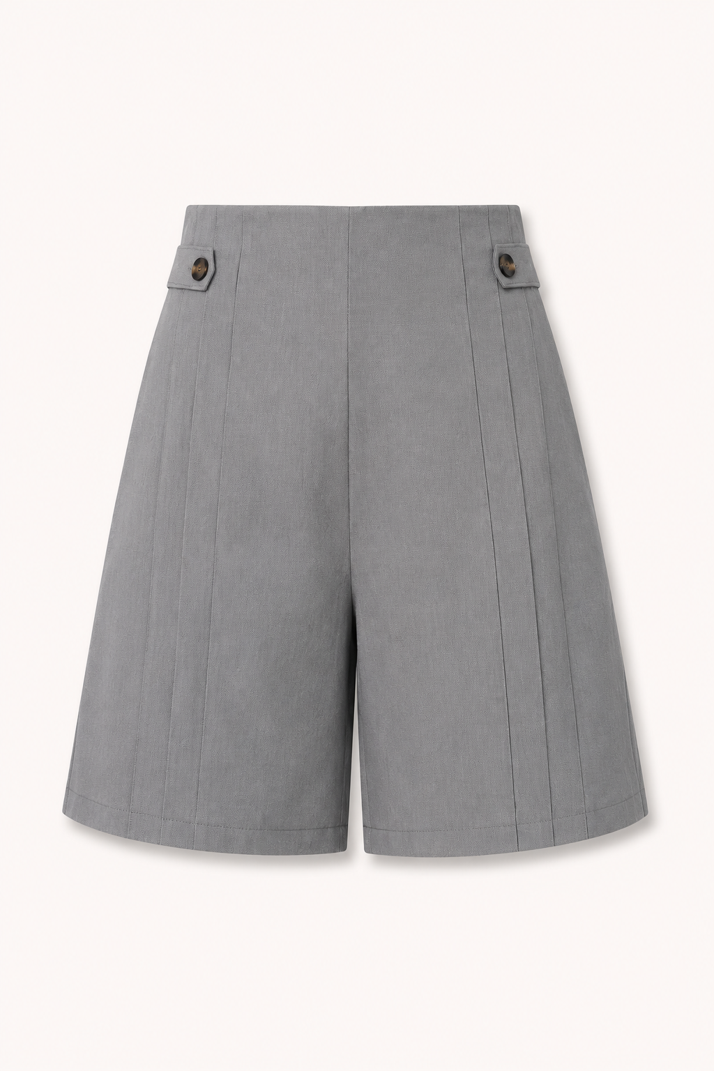 Short à taille haute pour femmes avec boutons latéraux - Maren