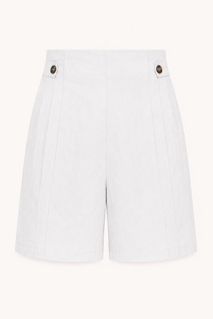 Short à taille haute pour femmes avec boutons latéraux - Maren