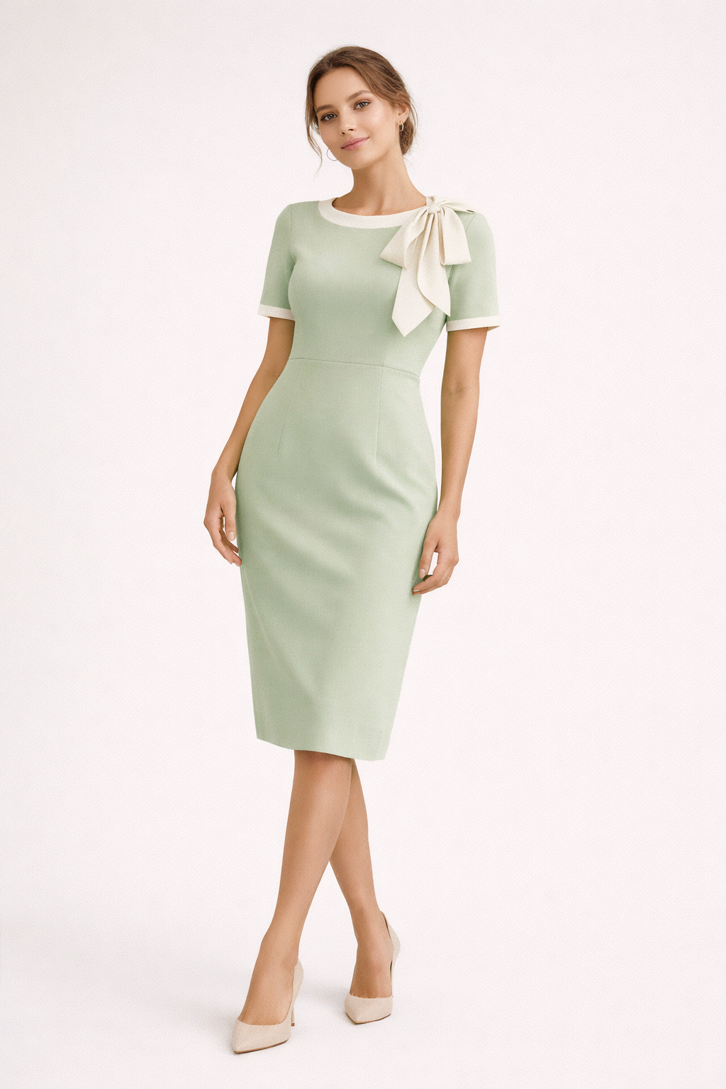 Robe de soirée élégante avec une coupe classique et un style évasé - Erica