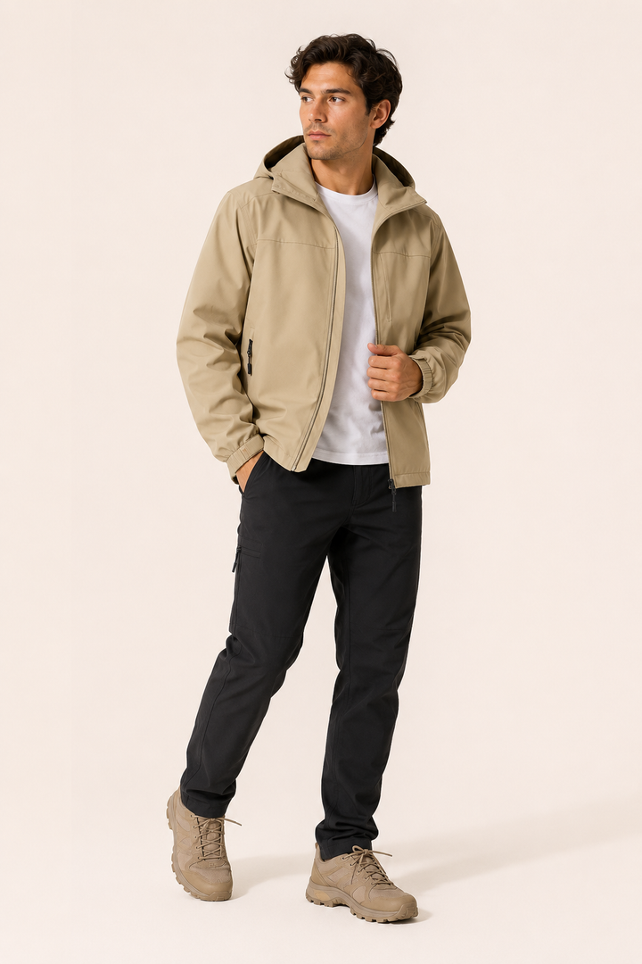 Veste outdoor pour homme, imperméable et légère, avec capuche - Millan