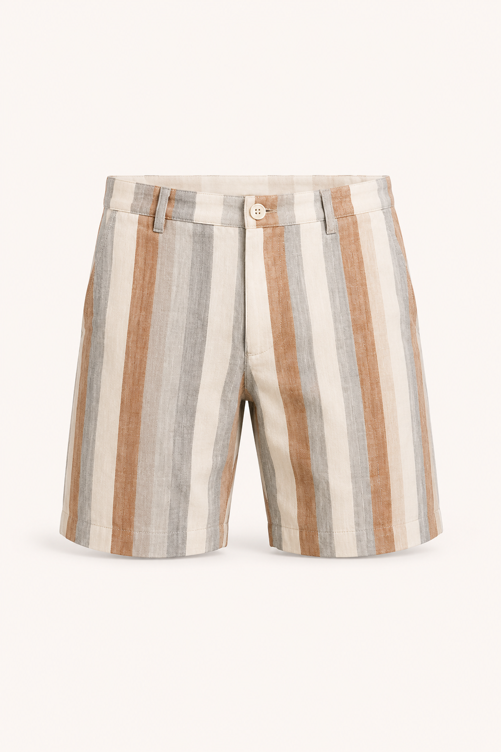 Bermuda homme en lin coupe droite respirante - Falko
