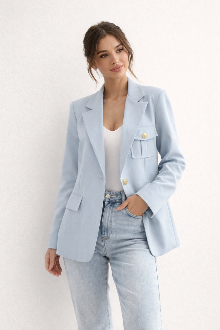 Blazer ajusté à revers pour femmes - Luma