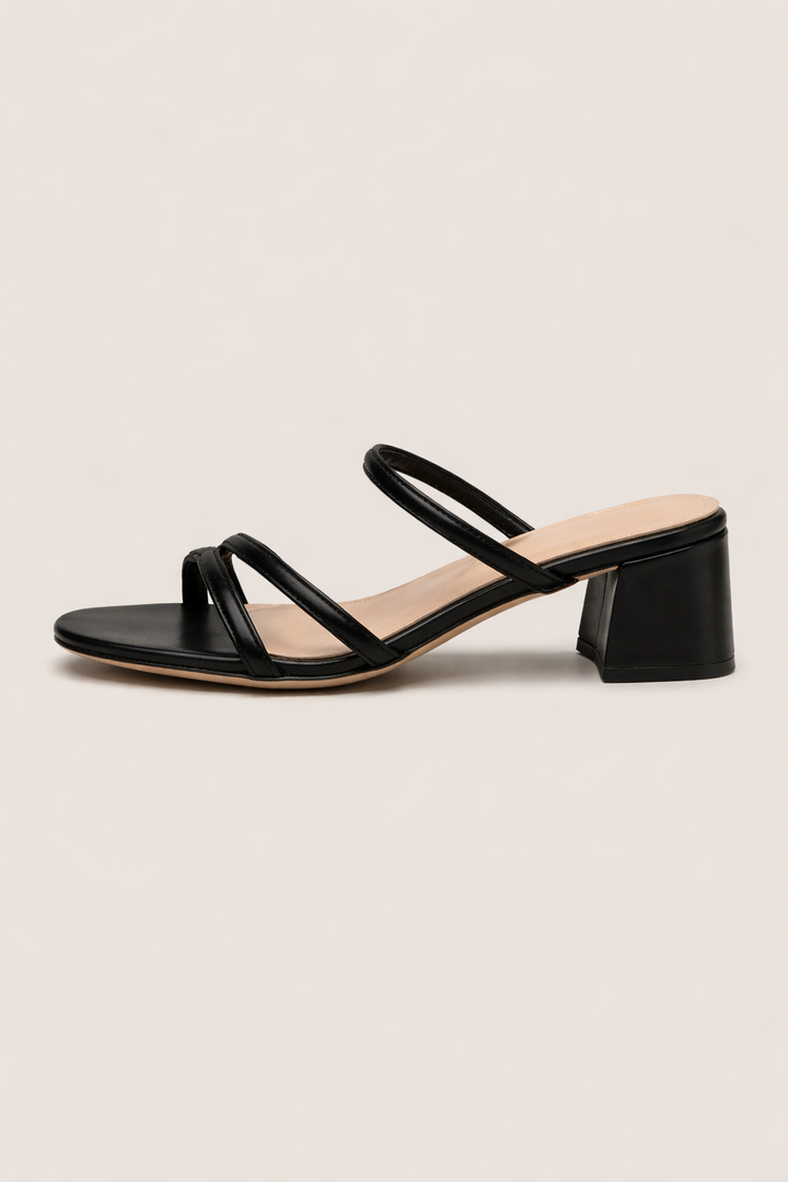 Sandales à large talon et à brides croisées pour femme - Maljovic