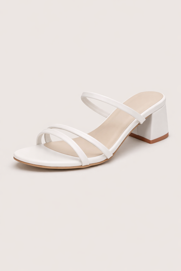 Sandales à large talon et à brides croisées pour femme - Maljovic
