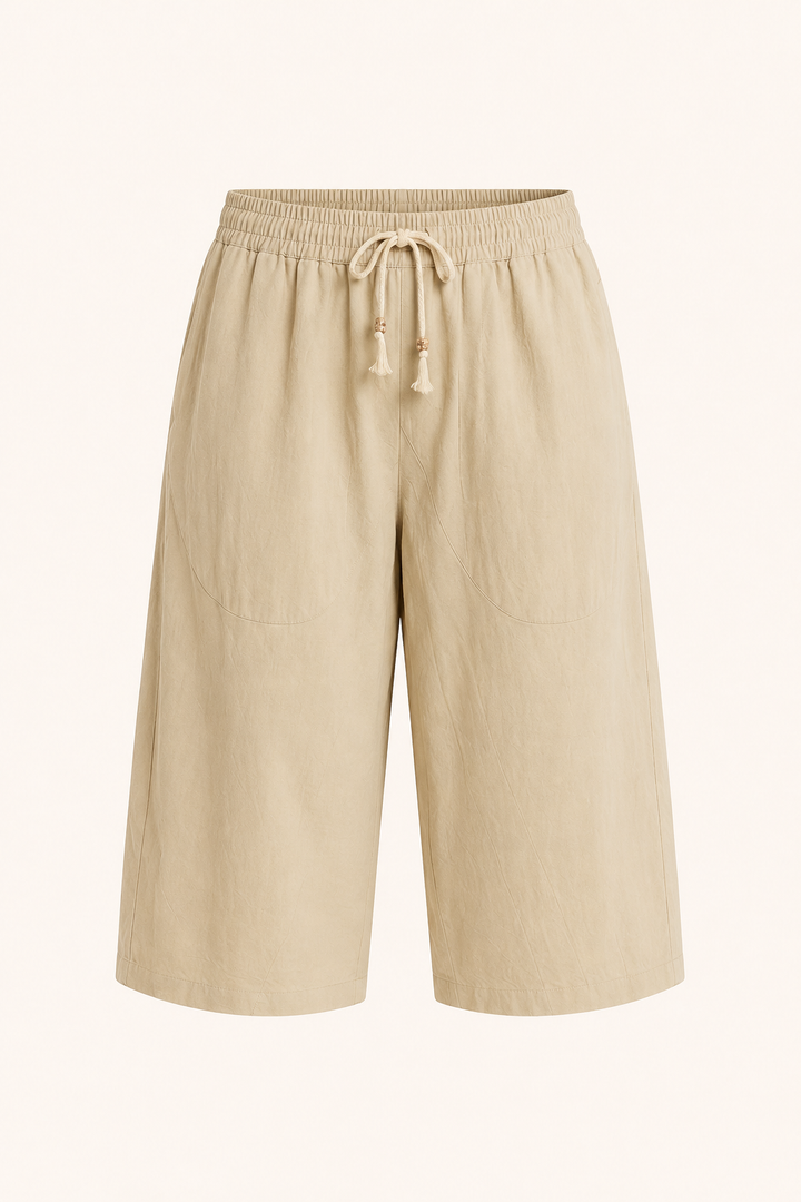Pantalon court pour homme à taille élastiquée avec cordon - Alfie