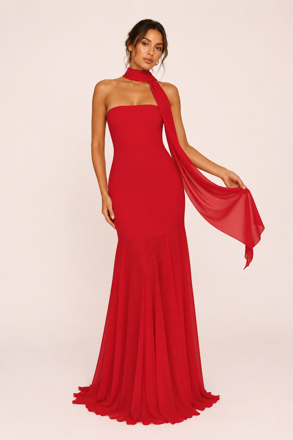 Élégante robe longue à effet sirène - Marlene