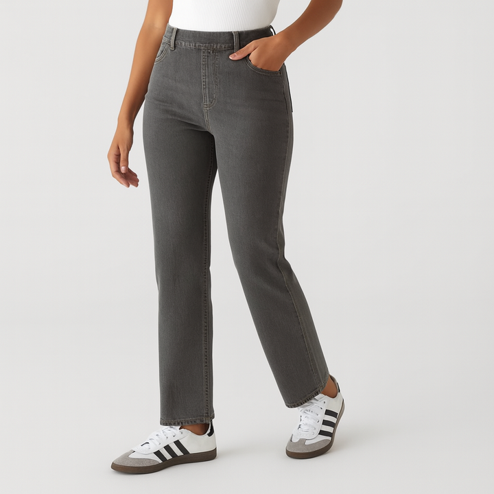 Pantalon tricoté taille haute pour femmes - Connie