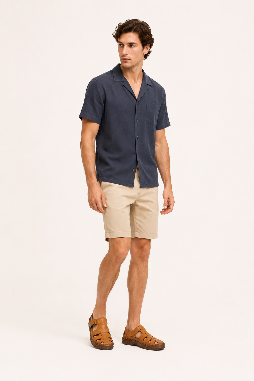 Sandales fermées pour homme avec velcro et semelle épaisse - Oskar