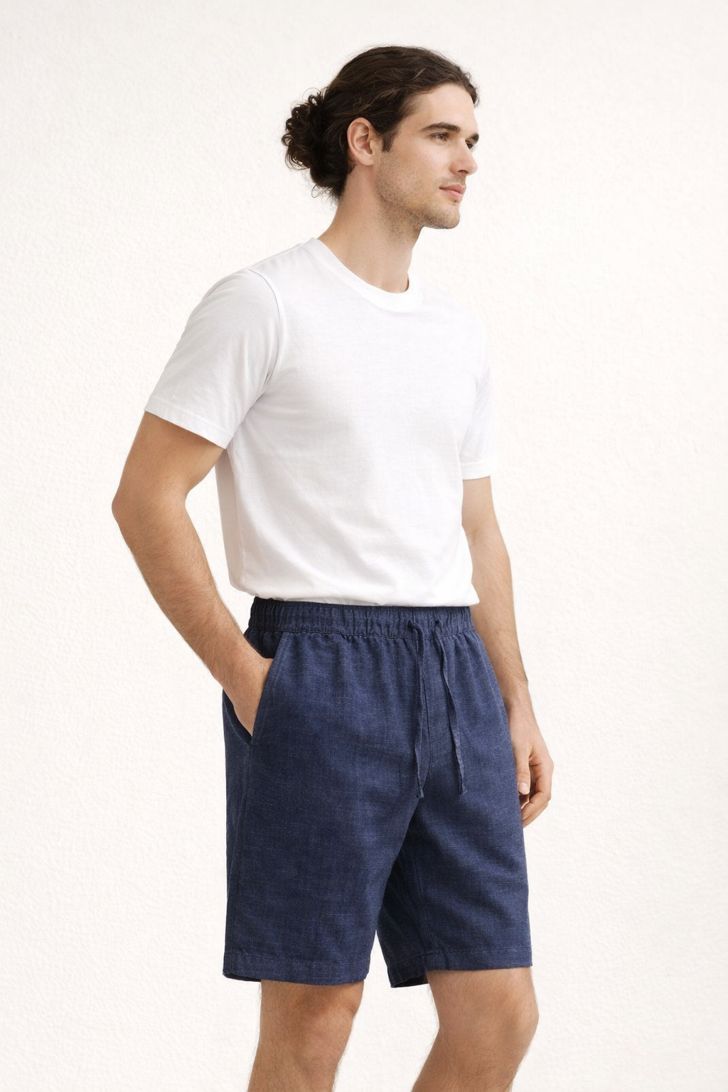Short homme en coton et lin - Neroli
