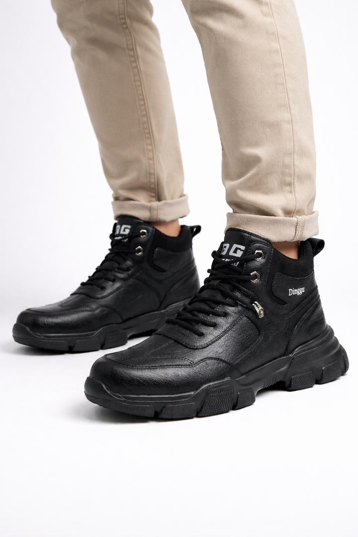Bottes imperméables pour hommes avec semelle durable et fermeture à lacets - Giovanni