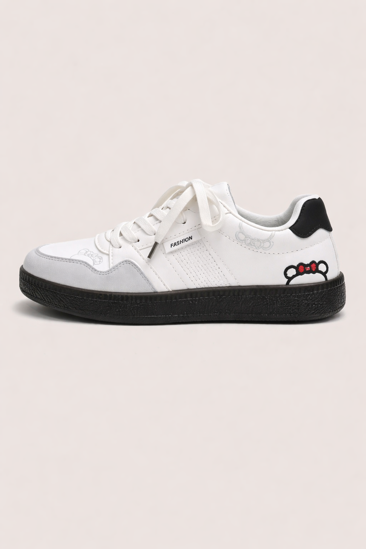 Chaussures de tennis décontractées Court pour femmes avec détails brodés - Katherine