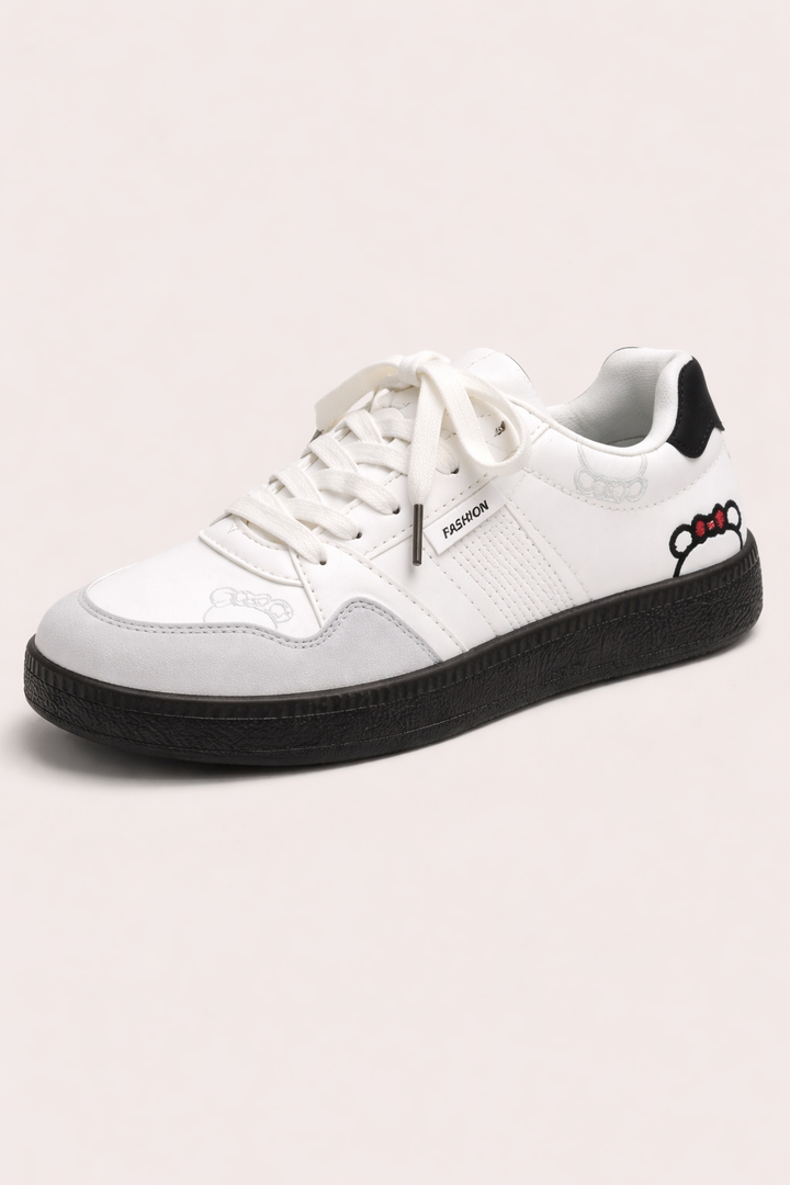 Chaussures de tennis décontractées Court pour femmes avec détails brodés - Katherine