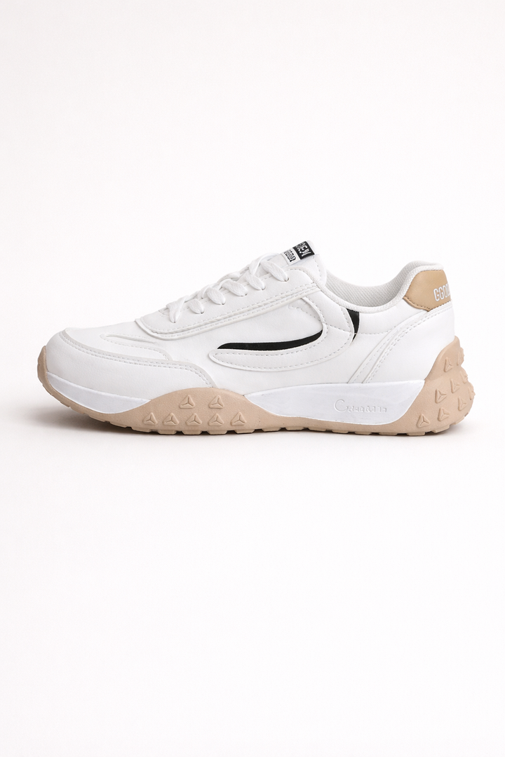 Chaussures de tennis urbaines à semelle en caoutchouc pour femmes - Kiara