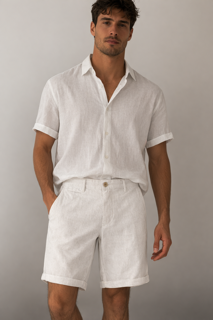 Short décontracté en lin pour homme - Éder