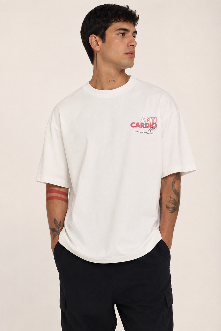 T-shirt de sport oversize à imprimé graphique - Jannik