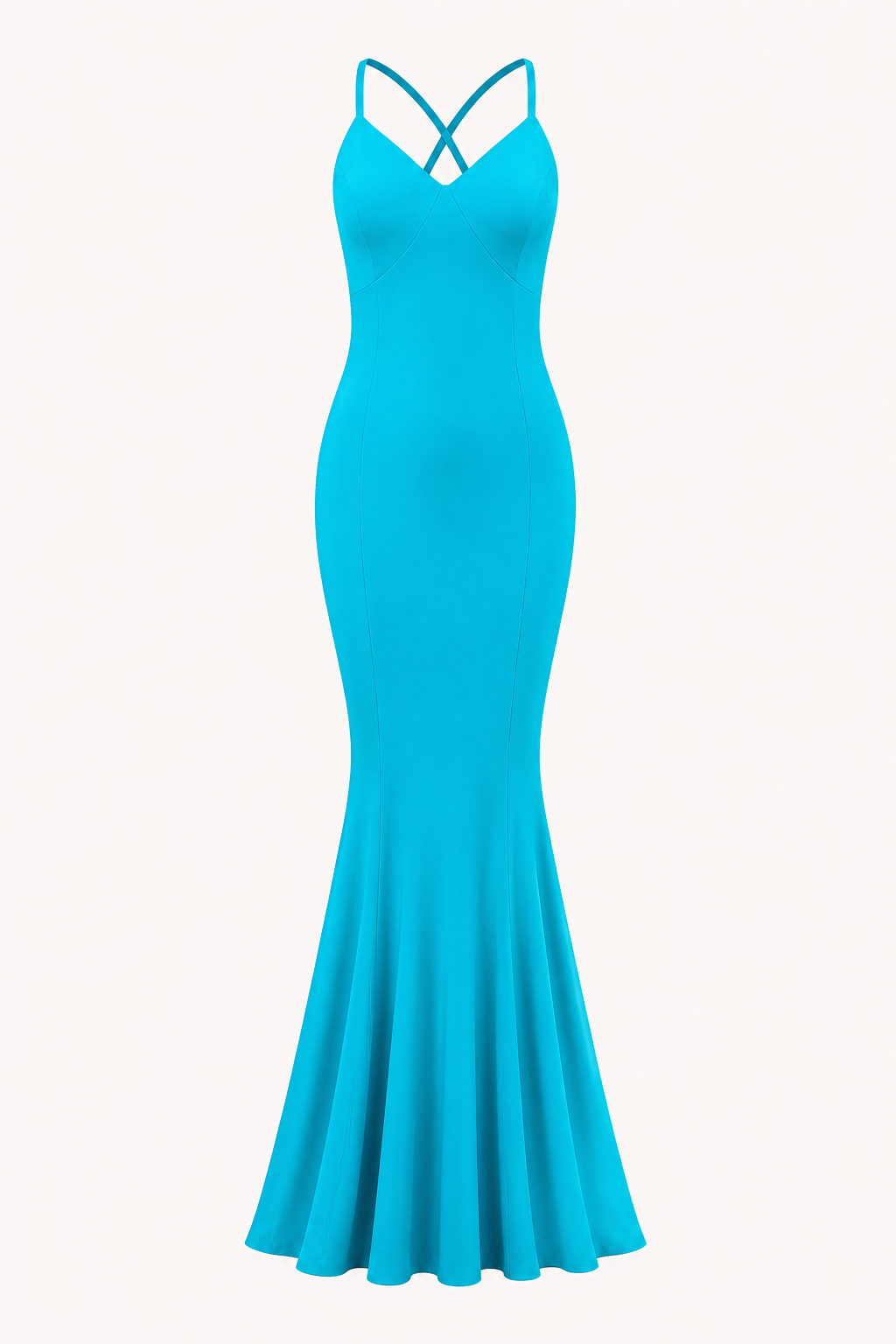 Robe longue à imprimé floral pour femme, coupe sirène - Elvie