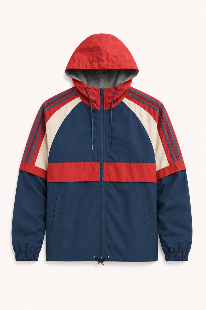 Veste de sport à capuche coupe-vent pour homme - Adriano