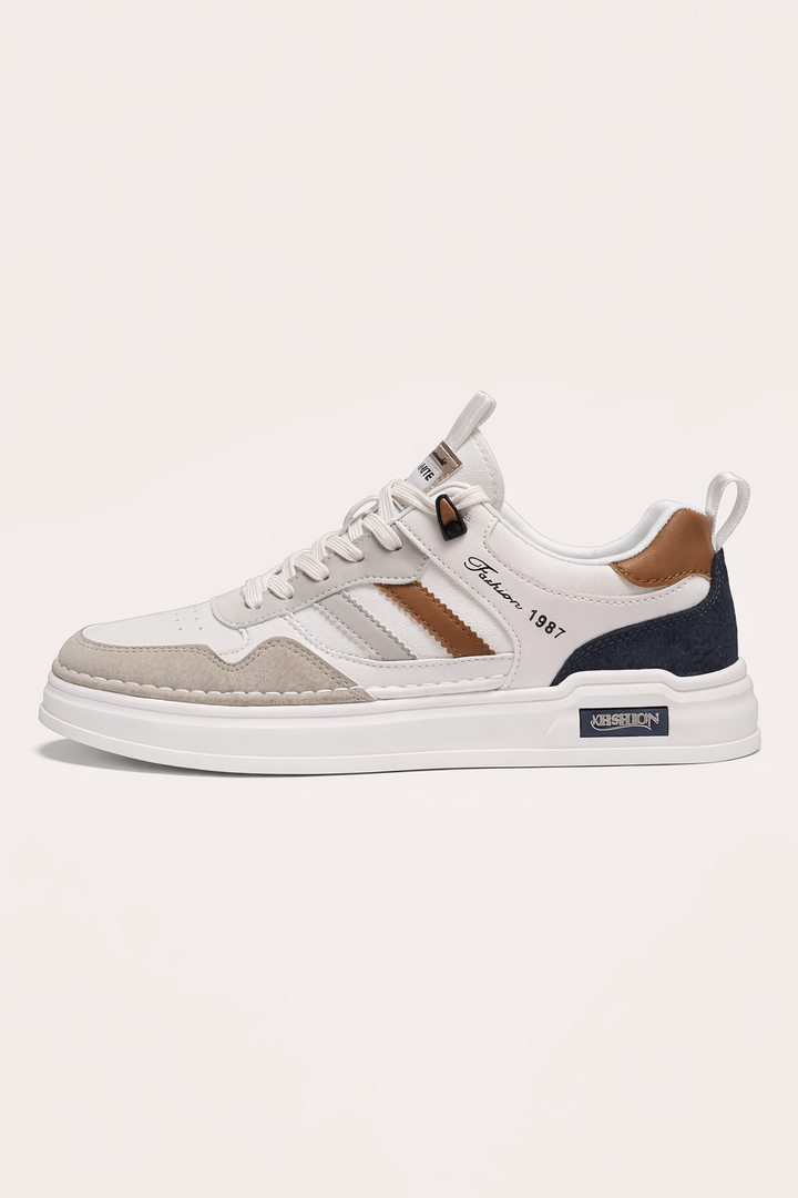 Chaussures pour hommes avec finition en daim et bandes latérales - Norvik