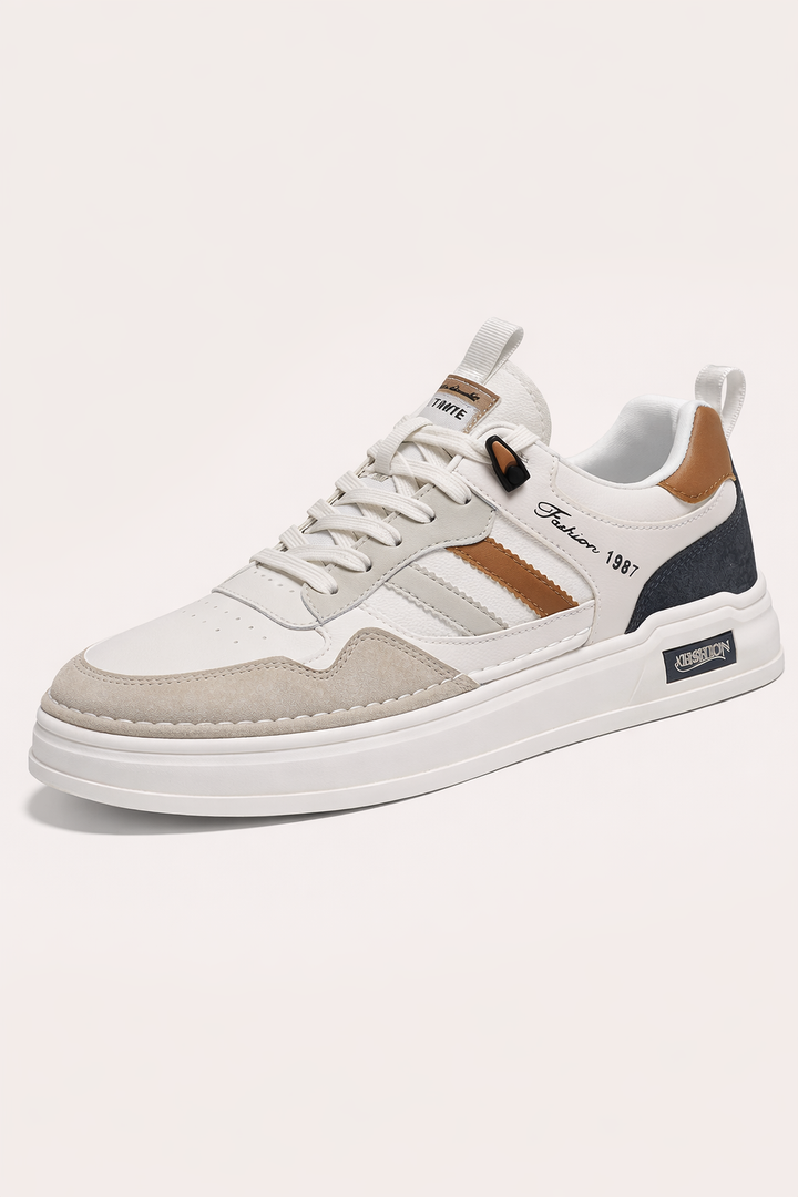 Chaussures pour hommes avec finition en daim et bandes latérales - Norvik