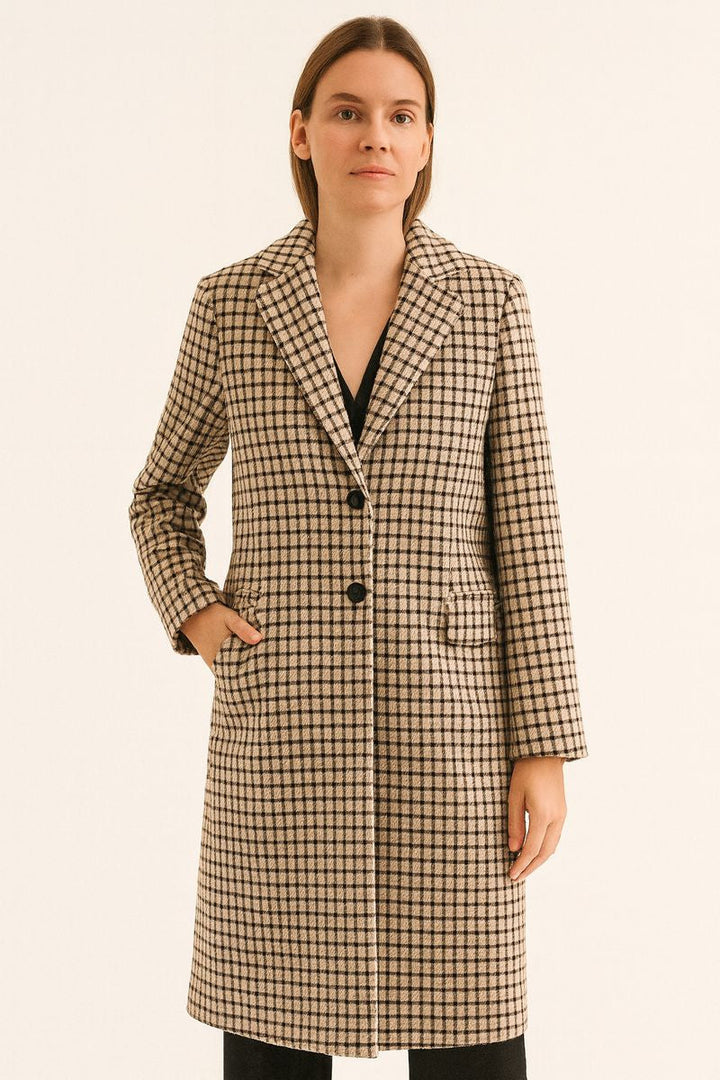 Manteau long en laine pour femme - Serane